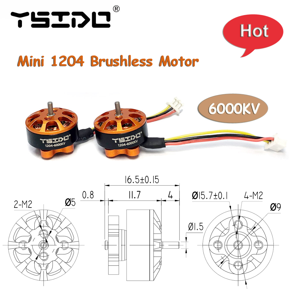 Drone Battery 3S - Mini 1204 6000KV Brushless Motor 2-3S