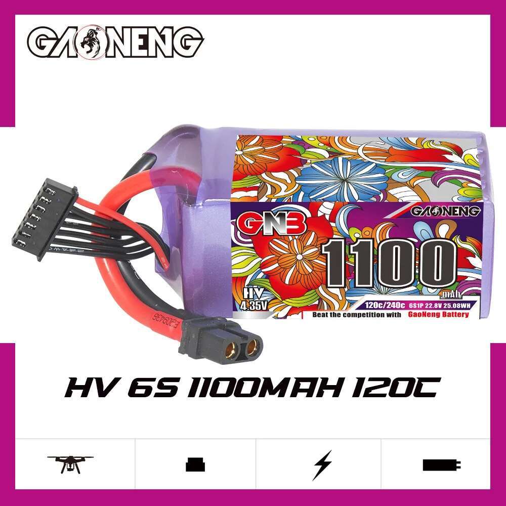 2Pcs GNB 6S Lipo Battery 22.8V - Drone Battery 6S 评论和价格