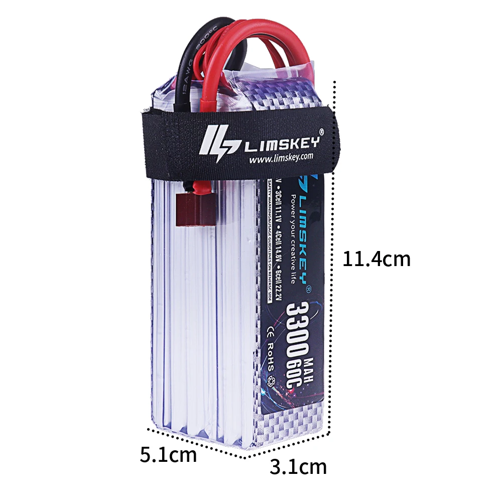 Brand NEW 3300mah 22.2V 60C 6S - Drone Battery 6S 评论和价格