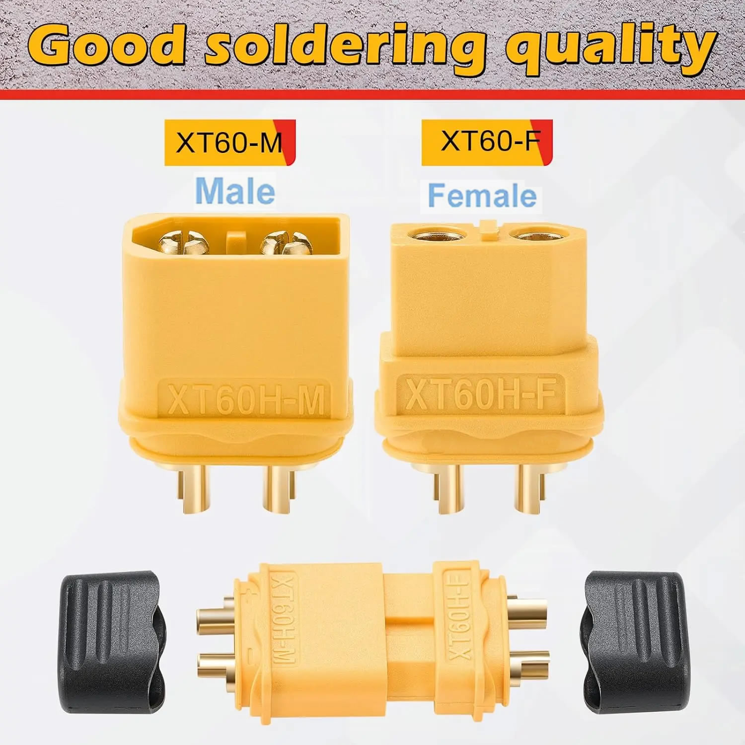 XT60 Connector Plug with Sheat - Drone Battery Connector 评论和价格