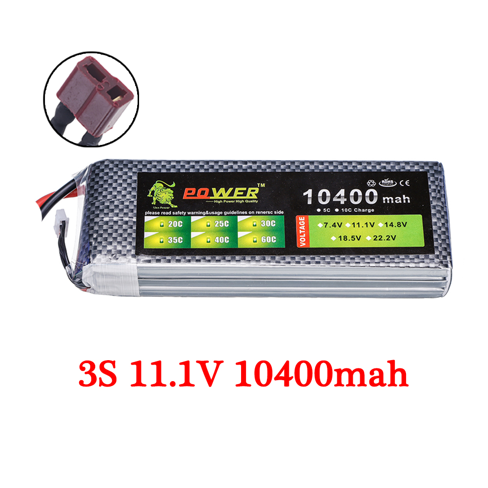 7.4v 11.1v 14.8v 22.2v 10400mA - Drone Battery 3S 评论和价格