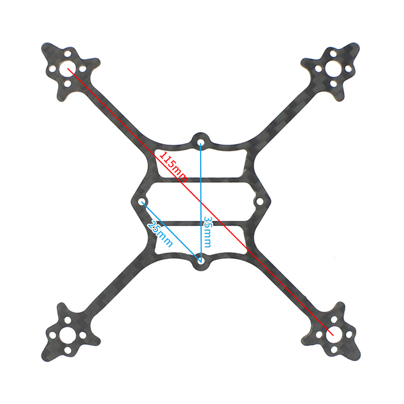 115mm Wheelbase Bottom Plate 3 - Drone Battery Plate 评论和价格