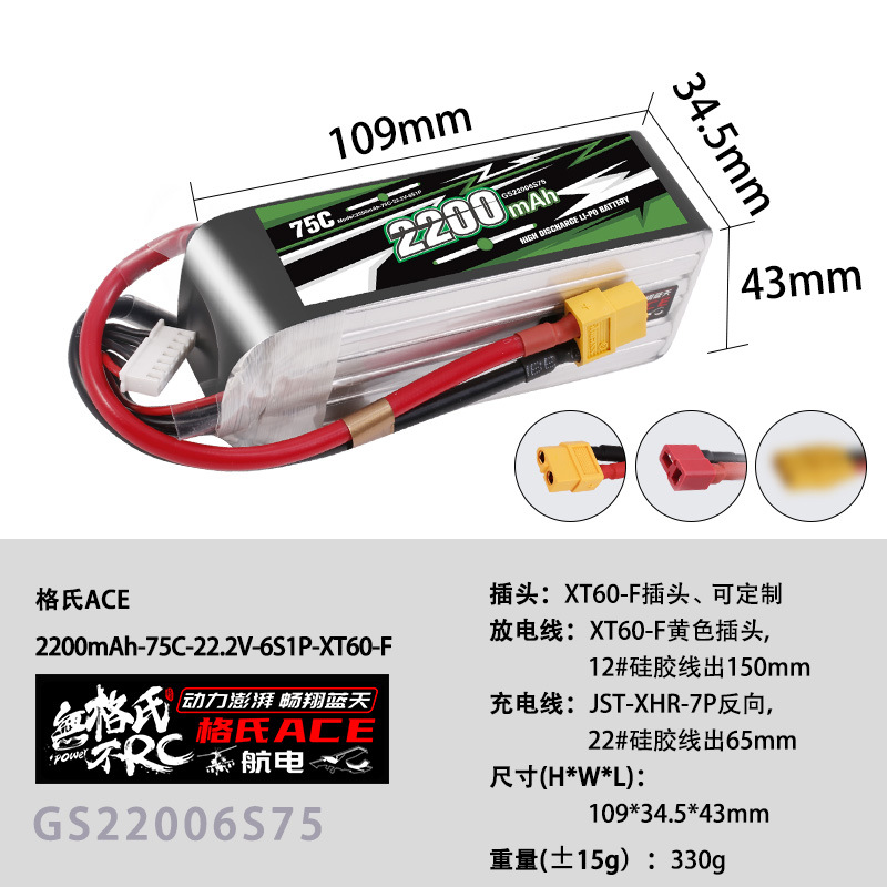 NEW Gens ACE 22.2V Lipo Batter - Drone Battery 6S 评论和价格