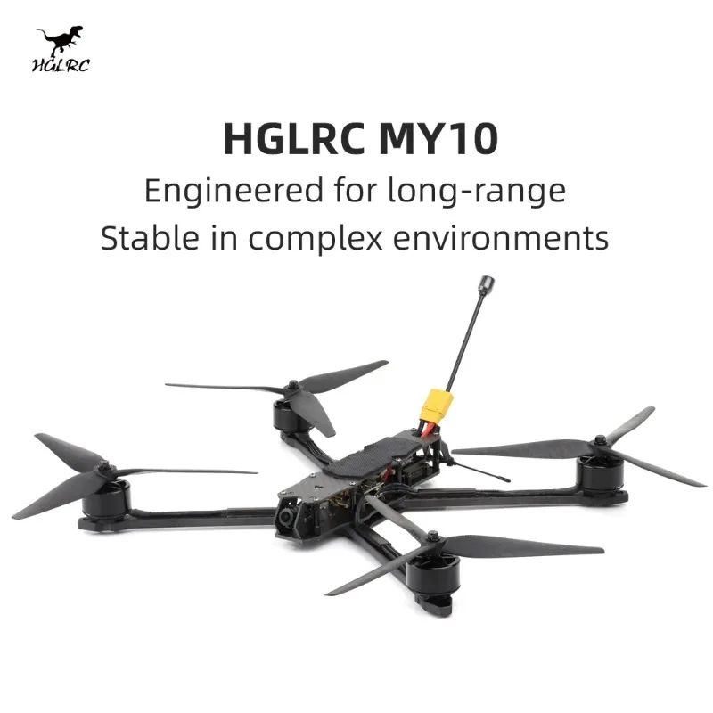 HGLRC MY10 Long Range FPV Dron - Drone Battery 6S 评论和价格