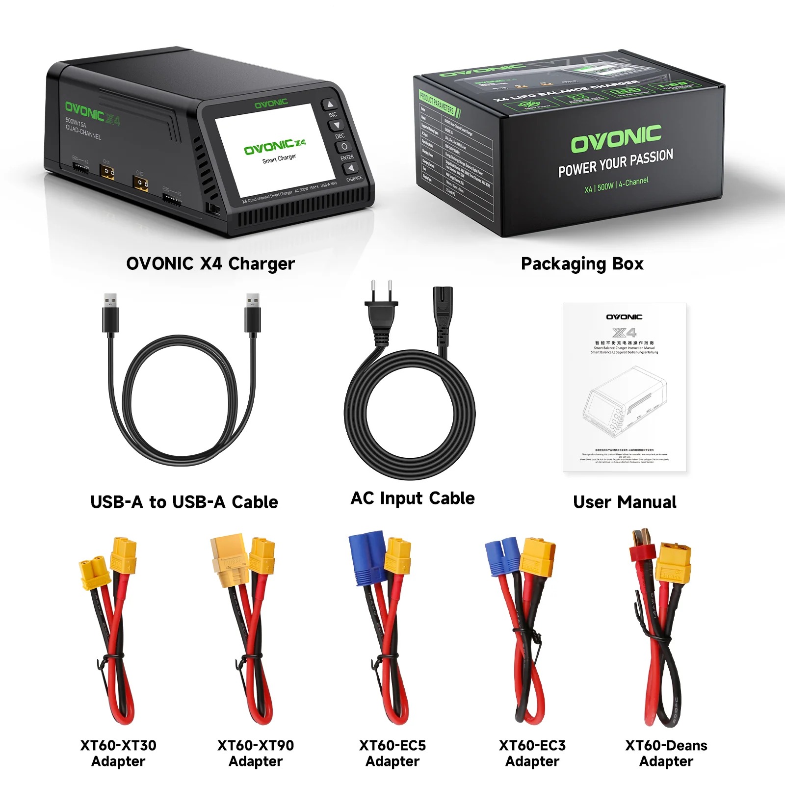 Ovonic X4 AC500W 4 Channel Sma - Drone Battery 3S 评论和价格