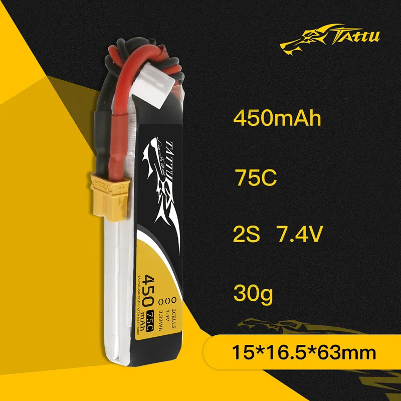 3Pcs NEW TATTU 450/500/550mAh  - Drone Battery Lipo 评论和价格